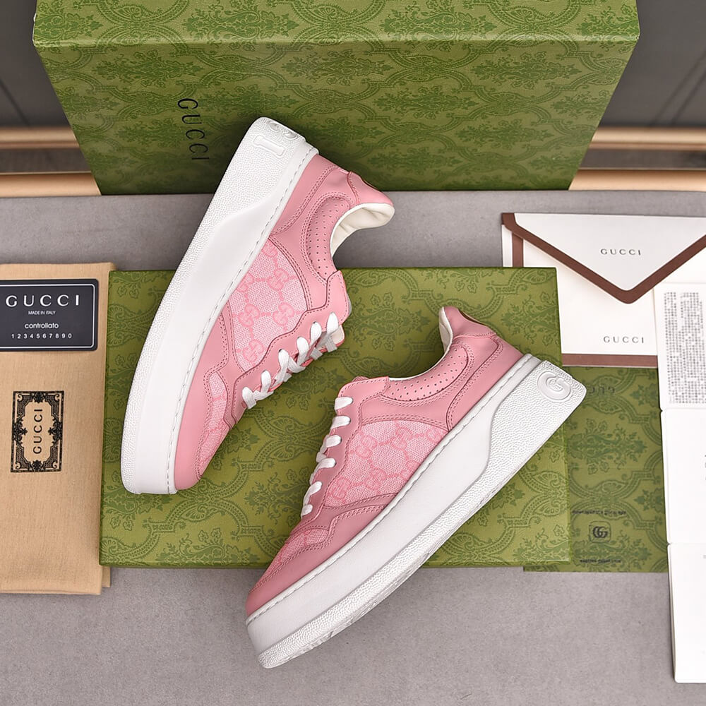 GUCCI Chunky B leather sneakers Shoes - Replica Luxury Bags™