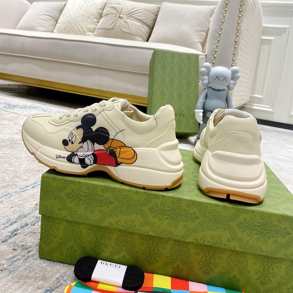 Disney x Gucci Rhyton  Mickey Mouse  Sneaker Shoes - Replica Luxury Bags™