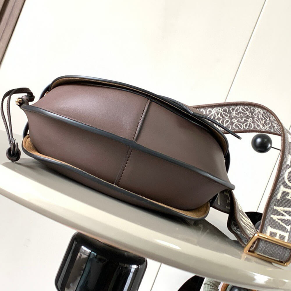 Loewe Small Gate Bag in Soft Calfskin and Jacquard - Replica Luxury Bags™