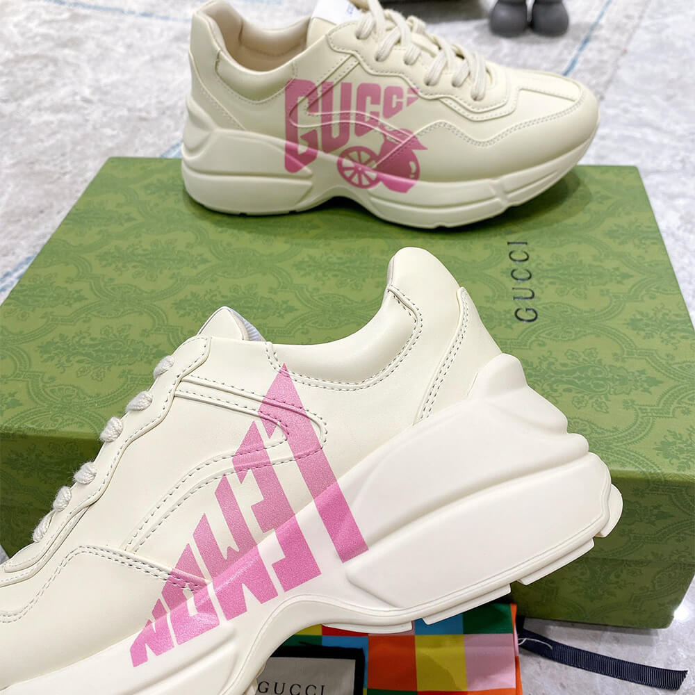 Rhyton Rhyton  Lemon Gucci Sneaker Shoes - Replica Luxury Bags™