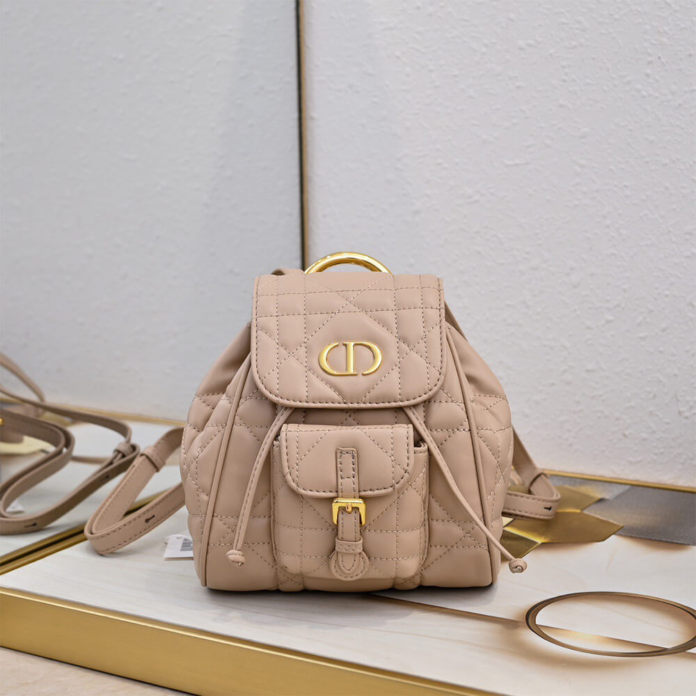 Small Dior Caro Backpack Bag - Replica Luxury Bags™