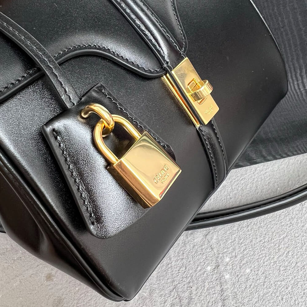 Celine Mini 16 Bag in Satinated Calfskin - Replica Luxury Bags™