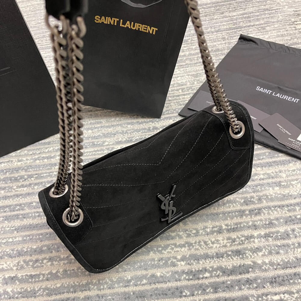 YSL Saint Laurent Niki Medium Bag in Suede - Replica Luxury Bags™