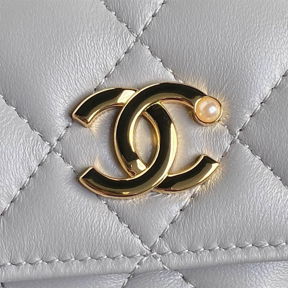 Chanel Flap Phone Holder Bag with Chain - Replica Luxury Bags™