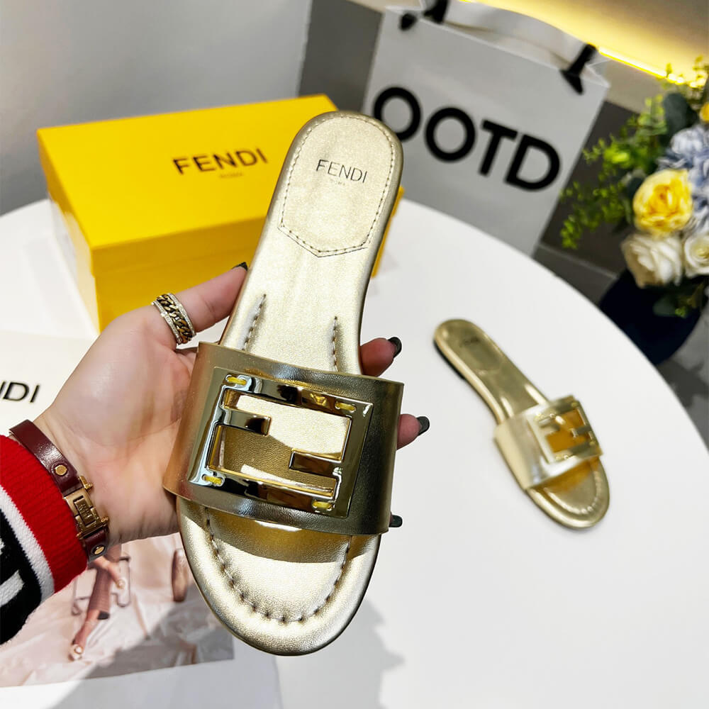 Fendi Baguette Slides Shoes - Replica Luxury Bags™
