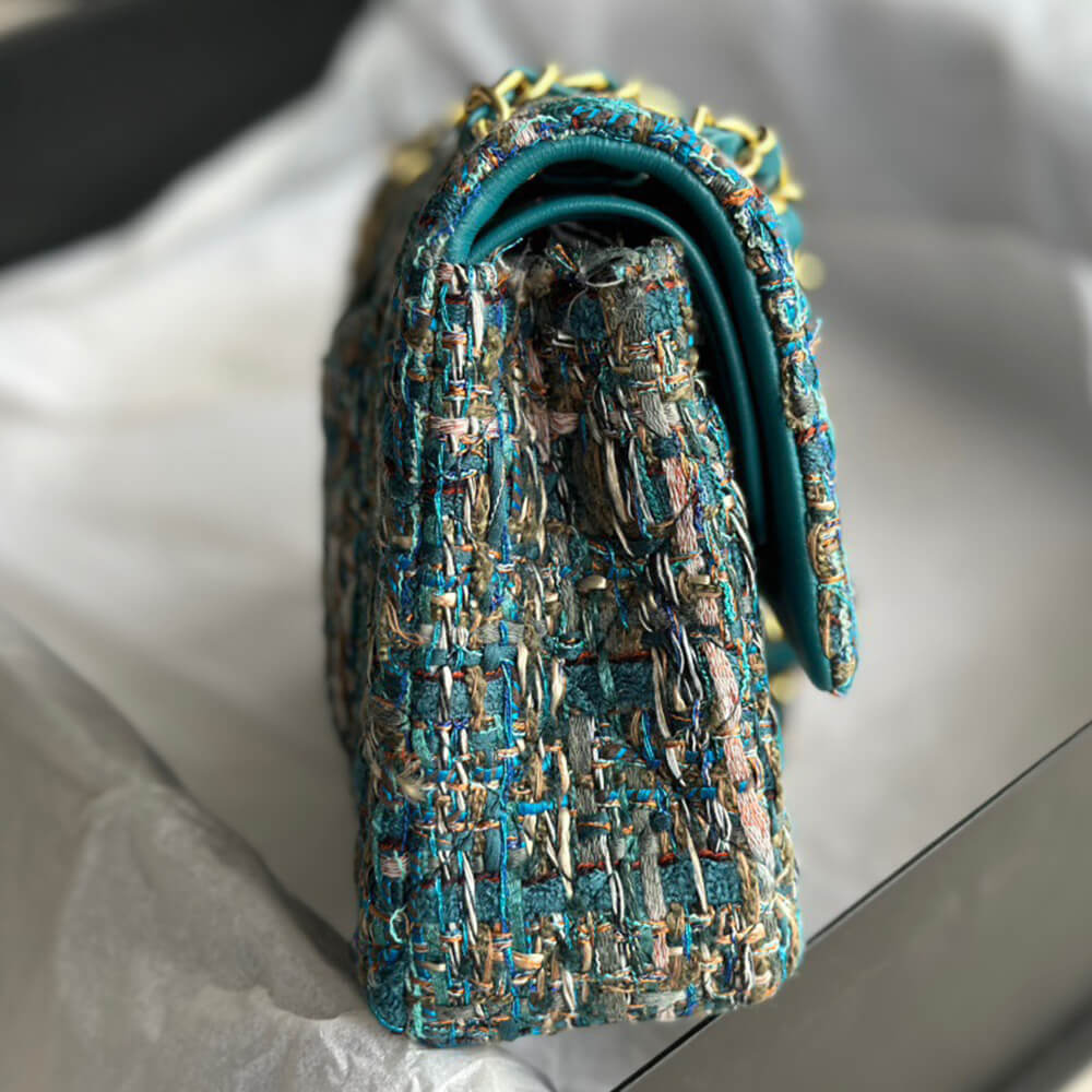 Chanel Tweed Medium Classic Flap Bag - Replica Luxury Bags™