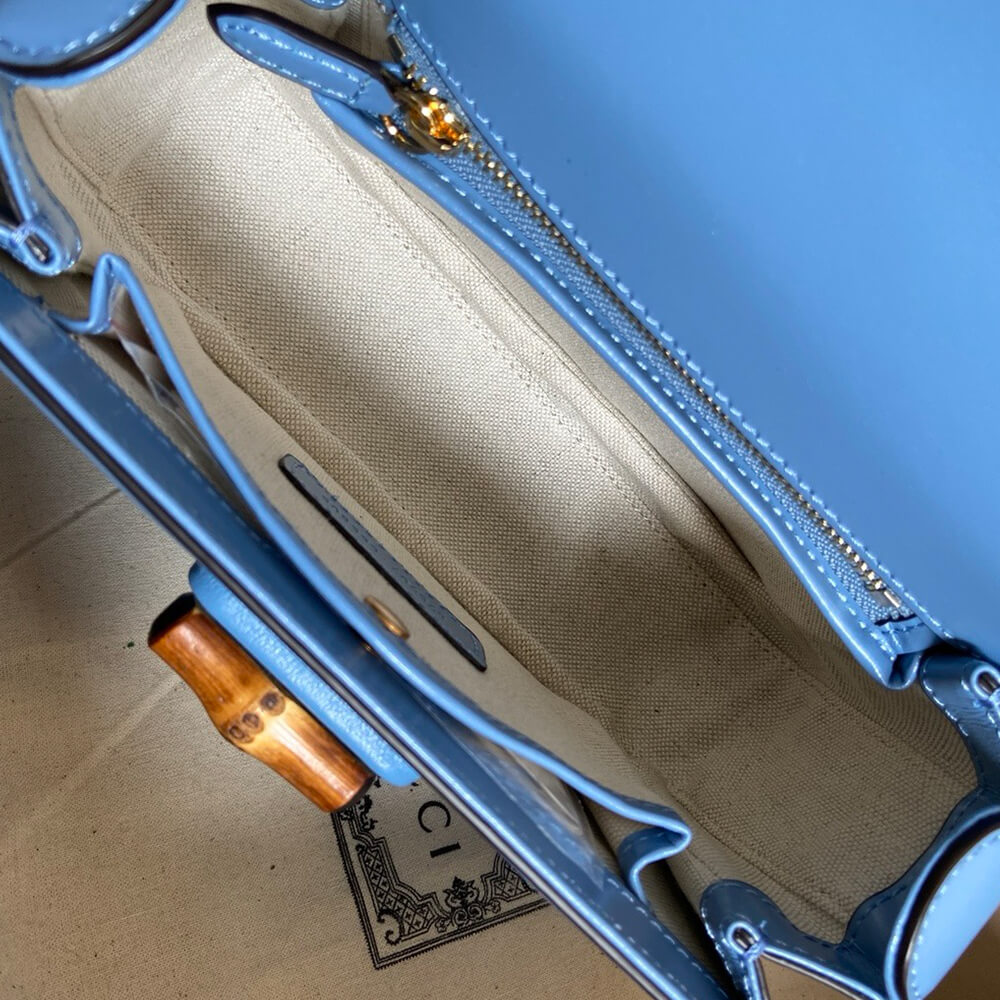 Gucci Bamboo 1947 Jumbo GG Small Top Handle Bag - Replica Luxury Bags™