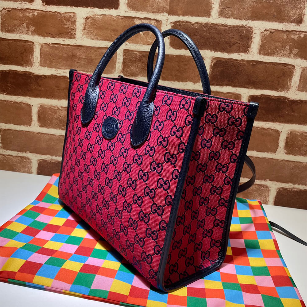 Gucci GG Multicolour Small Tote Bag - Replica Luxury Bags™