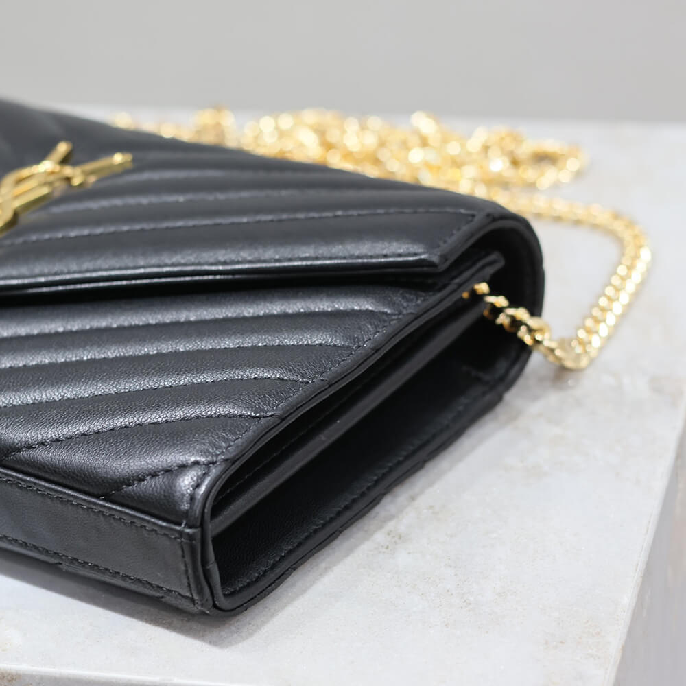 YSL Cassandre Chain Wallet Bag in Lambskin - Replica Luxury Bags™