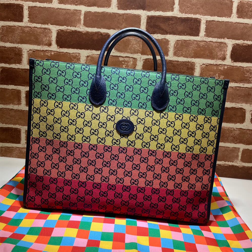 Gucci GG Multicolour Large Tote Bag - Replica Luxury Bags™