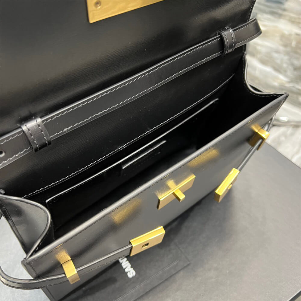 YSL Manhattan Small Shoulder Bag in Box Saint Laurent Leather - Replica Luxury Bags™