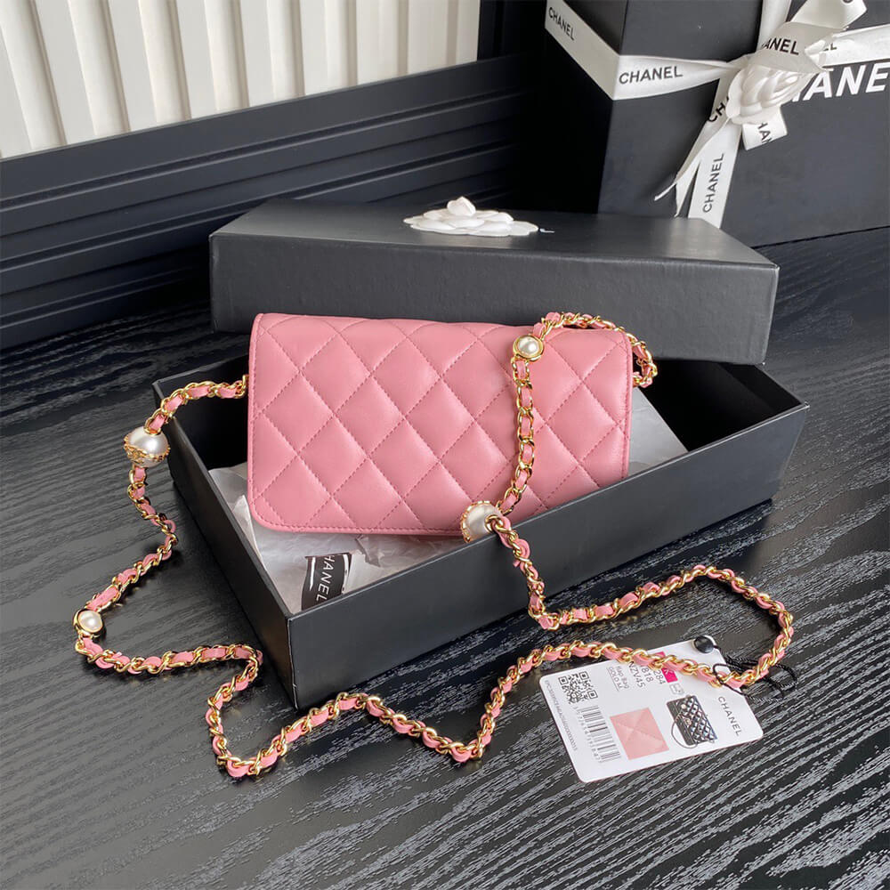 Chanel Flap Phone Holder with Chain Bag - Replica Luxury Bags™