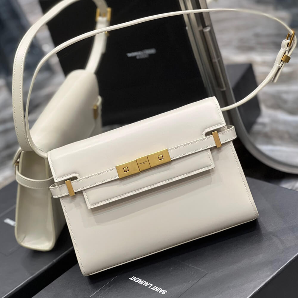 YSL Manhattan Small Shoulder Bag In Box Saint Laurent Leather - Replica Luxury Bags™