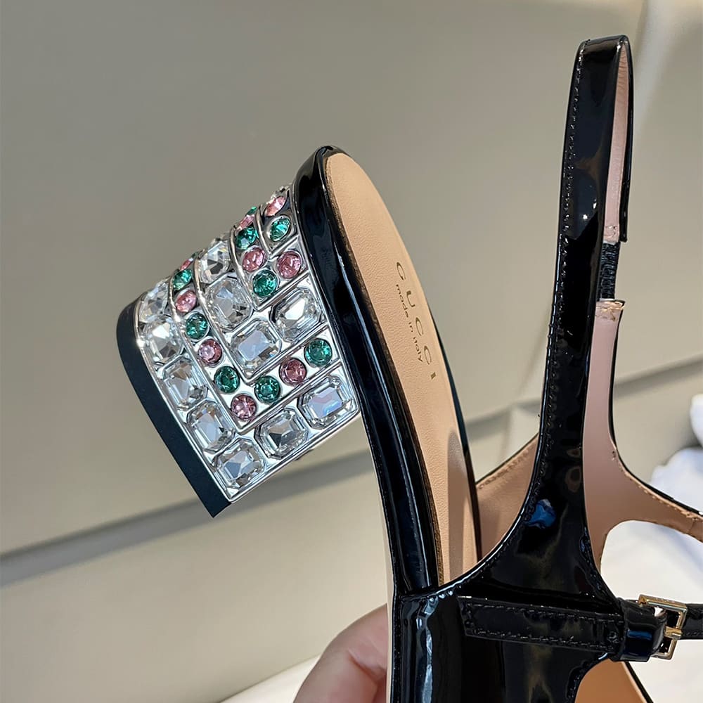 Gucci Women s Horsebit pump with Crystals Shoes - Replica Luxury Bags™