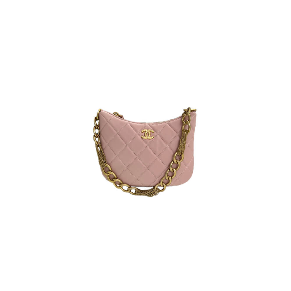 Chanel Hobo Handbag in Pink - Replica Luxury Bags™