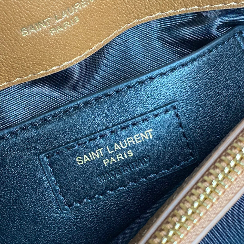 YSL College Medium Chain Bag in Quilted Leather - Replica Luxury Bags™