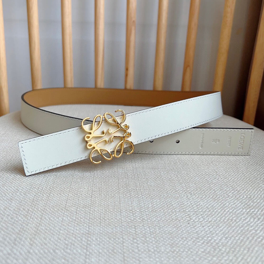 LOEWE Reversible Anagram belt in smooth calfskin 28mm - Replica Luxury Bags™