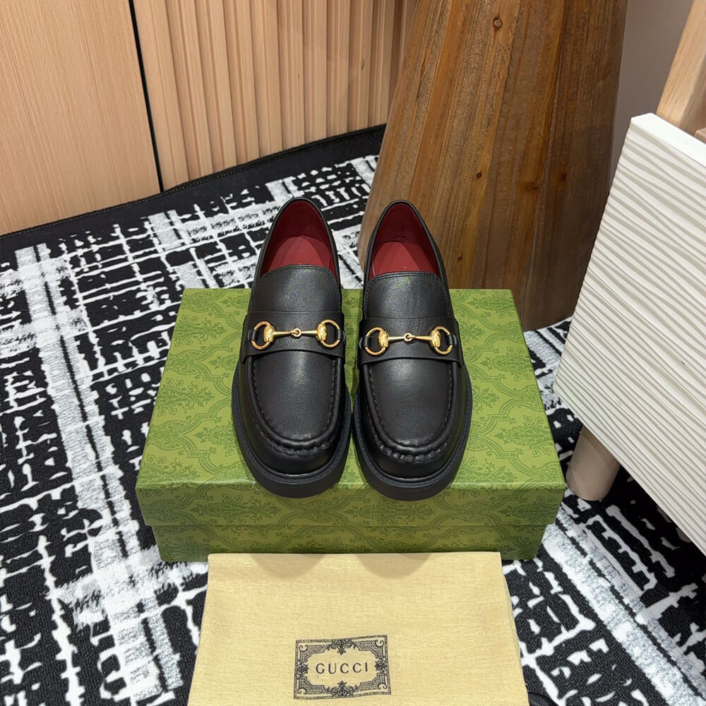 GUCCI Women s loafer with Horsebit Shoes - Replica Luxury Bags™