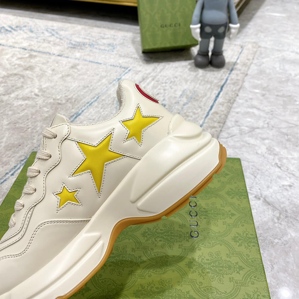 Gucci Rhyton Sneaker with Stars Shoes - Replica Luxury Bags™