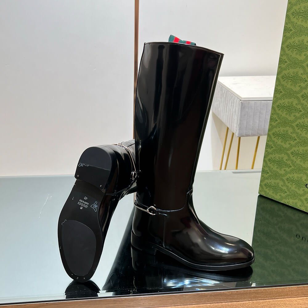 Gucci Women s slim Horsebit boot Shoes - Replica Luxury Bags™