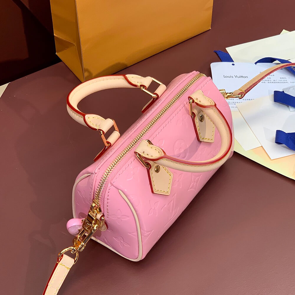 LV Nano Speedy Bag in Pink - Replica Luxury Bags™