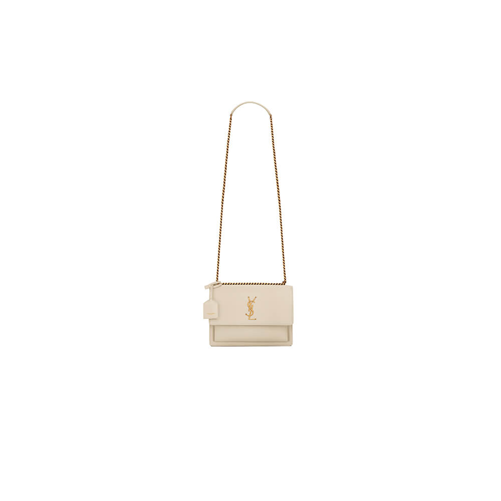 YSL Sunset Medium Chain Bag in Smooth Leather - Replica Luxury Bags™