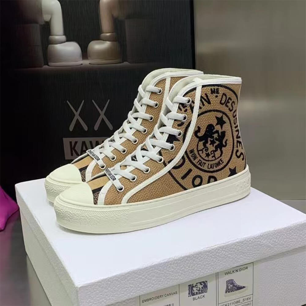 WALK N DIOR HIGH-TOP SNEAKER Shoes - Replica Luxury Bags™