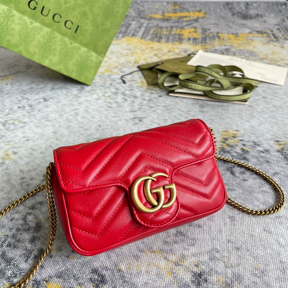 Gucci GG Marmont Matelasse Leather Super Mini Bag - Replica Luxury Bags™