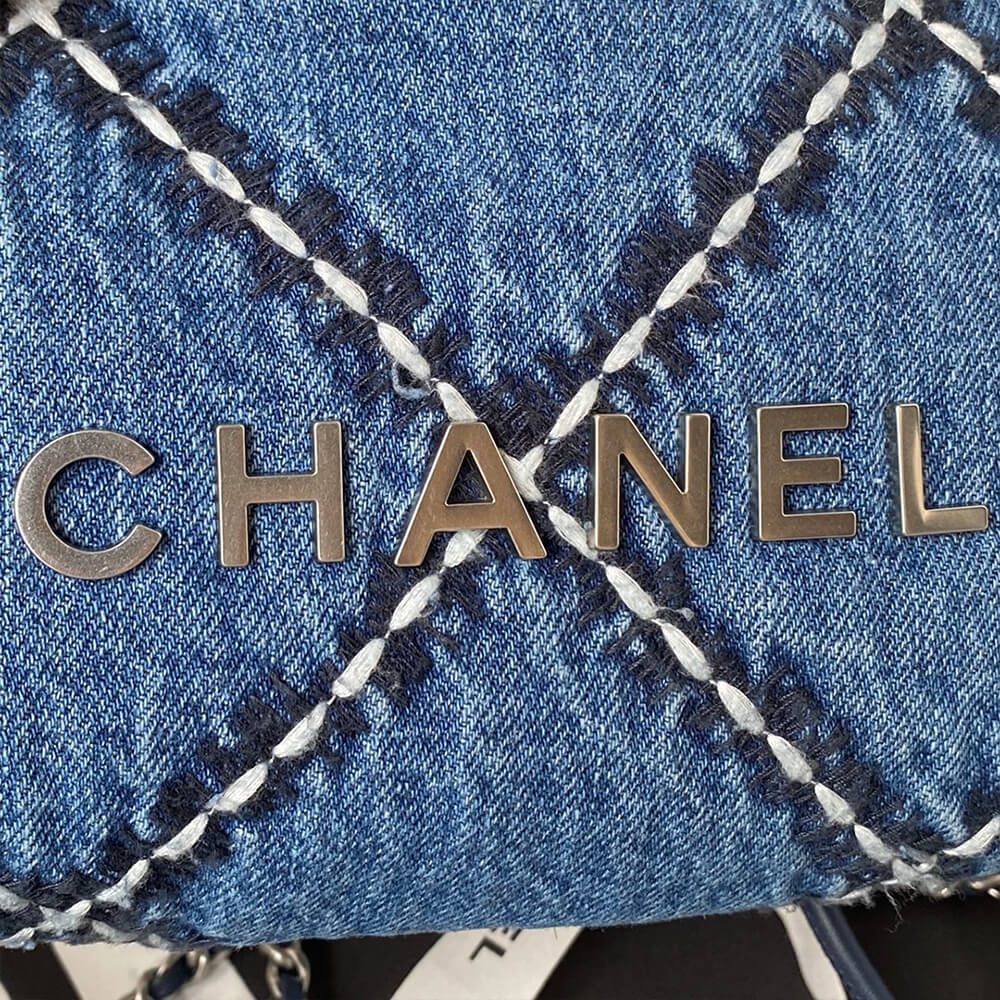 Chanel 22 Mini Handbag Denim Bag - Replica Luxury Bags™