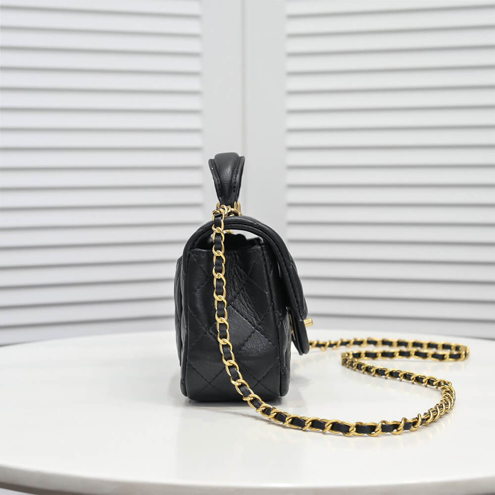 Chanel Mini Flap Bag with Top Handle - Replica Luxury Bags™