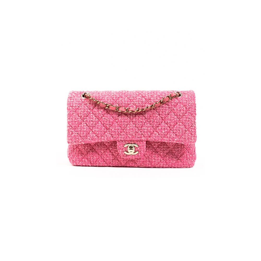 Chanel Tweed Medium Classic Flap Bag - Replica Luxury Bags™