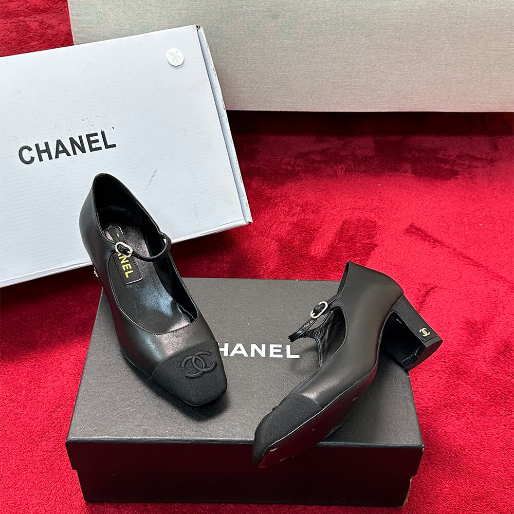 Chanel Mary Janes Heel Shoes - Replica Luxury Bags™