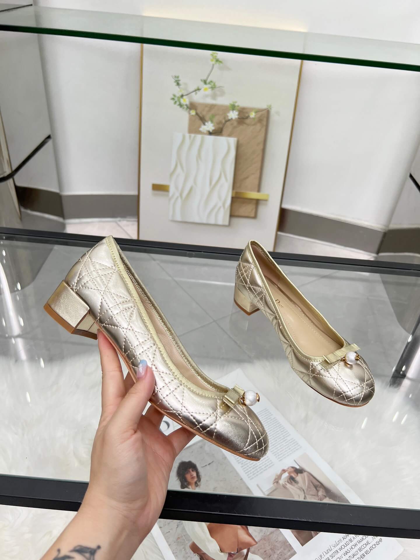 Dior Ballet Pump Shoes - Replica Luxury Bags™