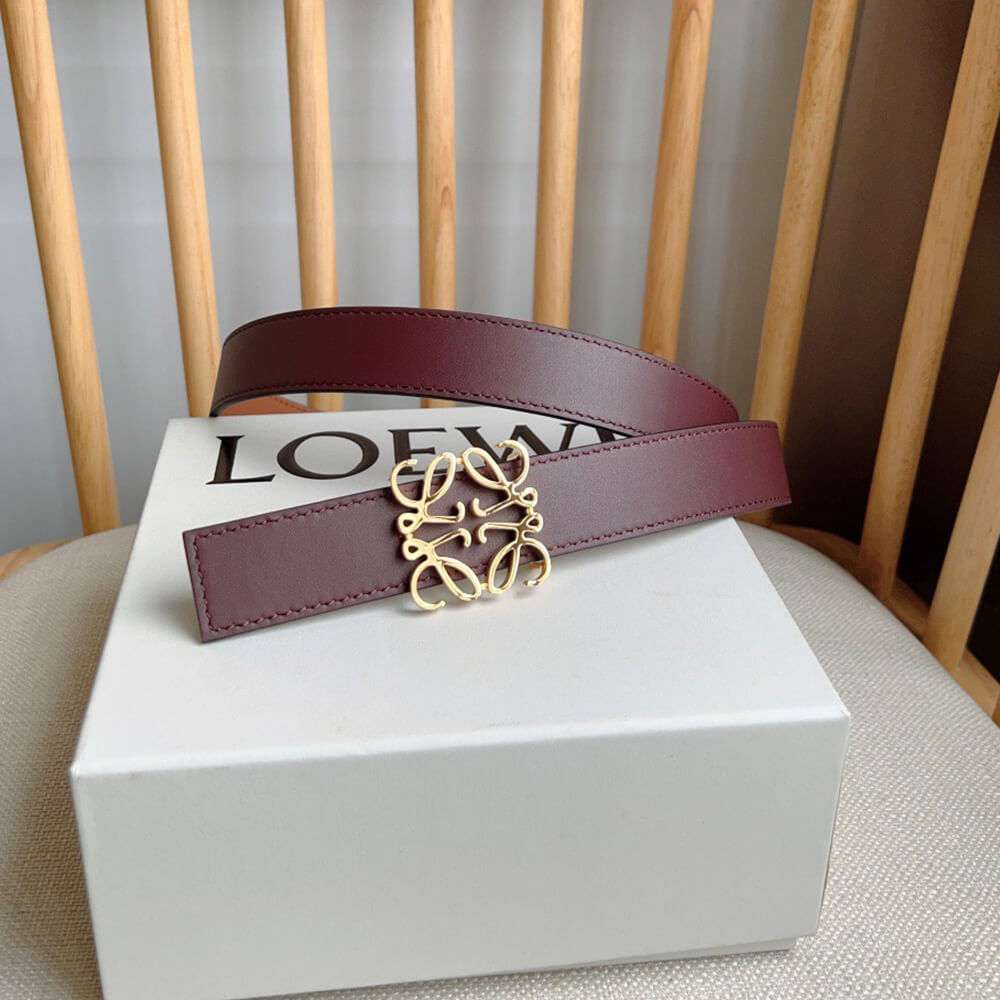 LOEWE Reversible Anagram belt in smooth calfskin 28mm - Replica Luxury Bags™