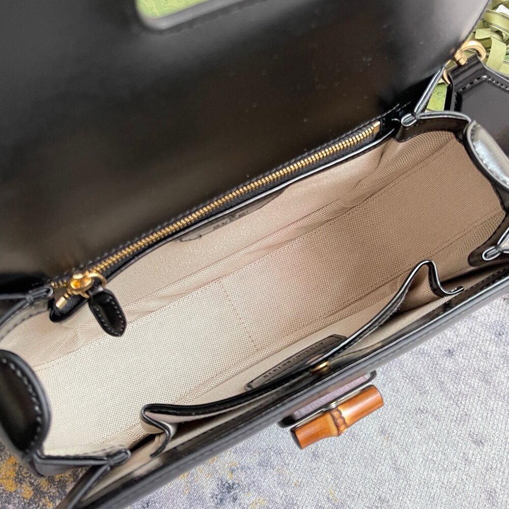 Gucci Bamboo 1947 Jumbo GG Small Top Handle Bag - Replica Luxury Bags™