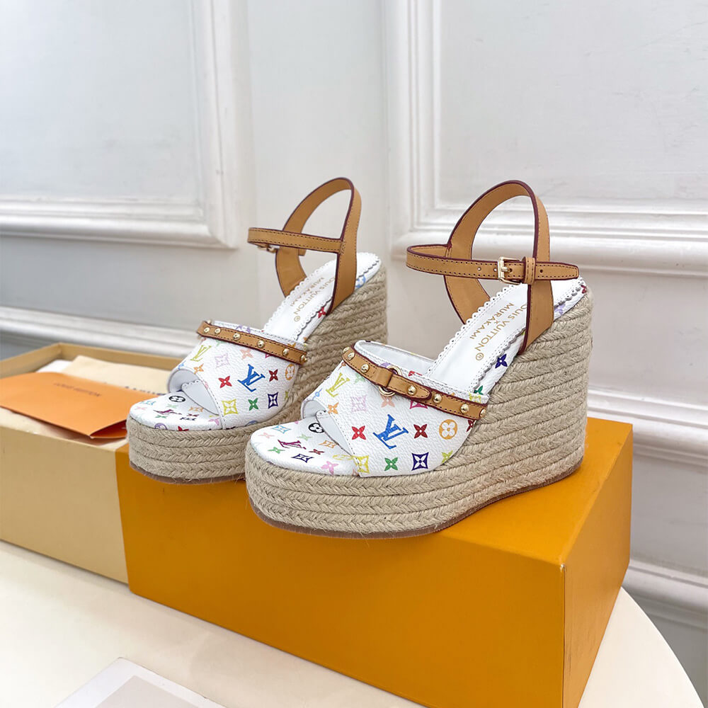 LV x TM Helios Wedge Sandal Shoes - Replica Luxury Bags™