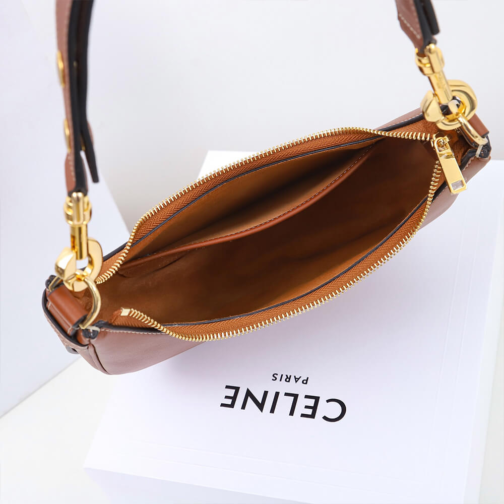 CELINE Medium Ava Strap Bag in smooth Calfskin - Replica Luxury Bags™