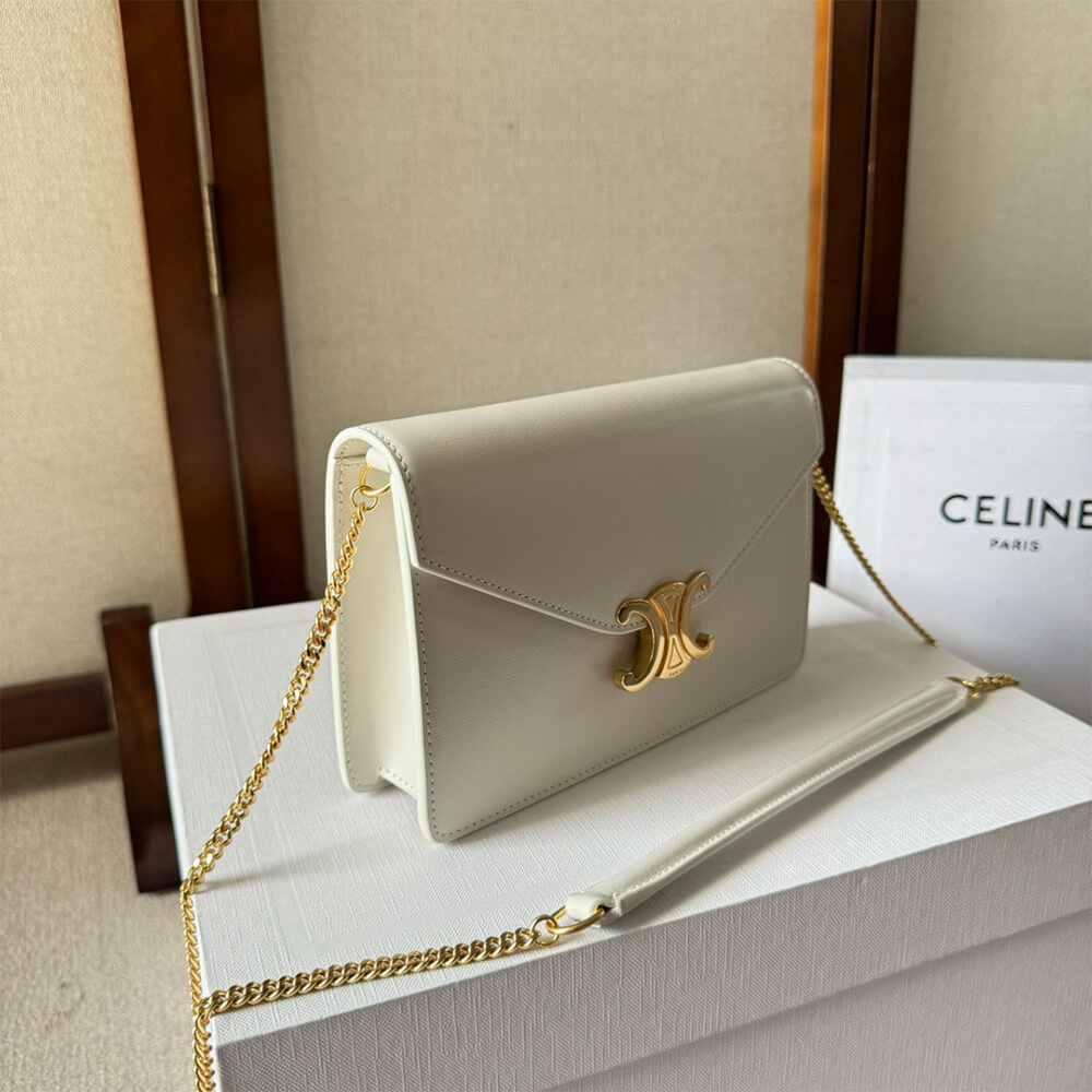 Celine Wallet On Chain Margo in Shiny calfskin Bag - Replica Luxury Bags™