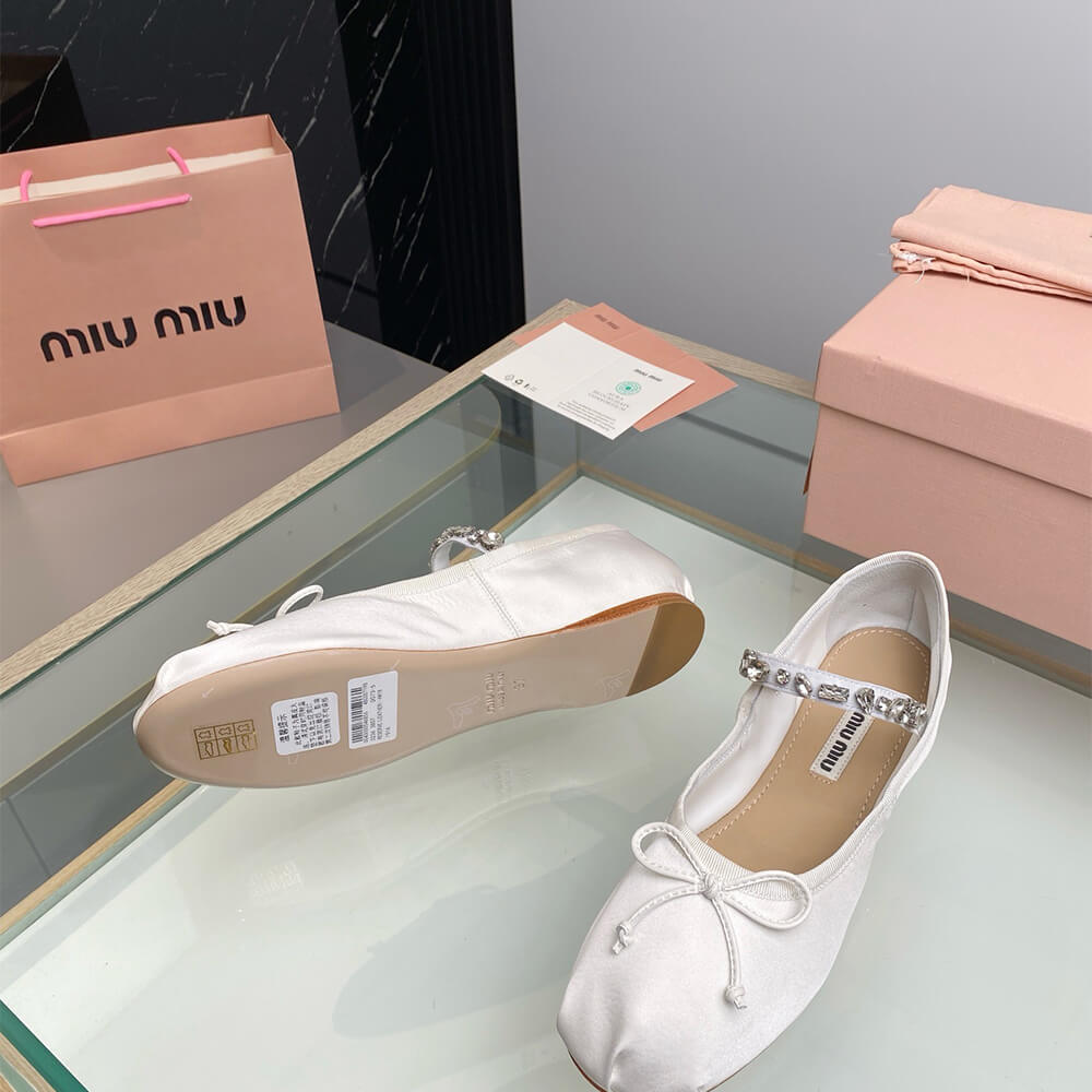 MiuMiu Satin ballerinas Shoes - Replica Luxury Bags™