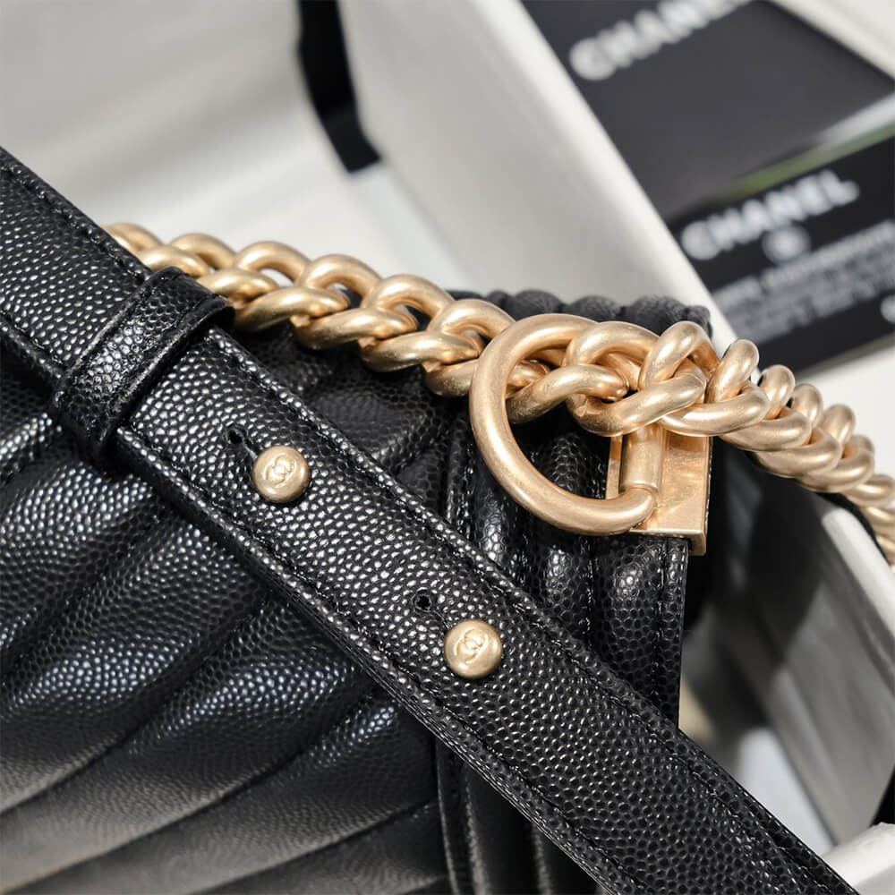 Chevron Caviar Boy Chanel Handbag - Replica Luxury Bags™