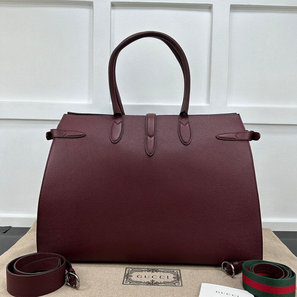 Gucci Large Tote Bag with Hook Closure - Replica Luxury Bags™