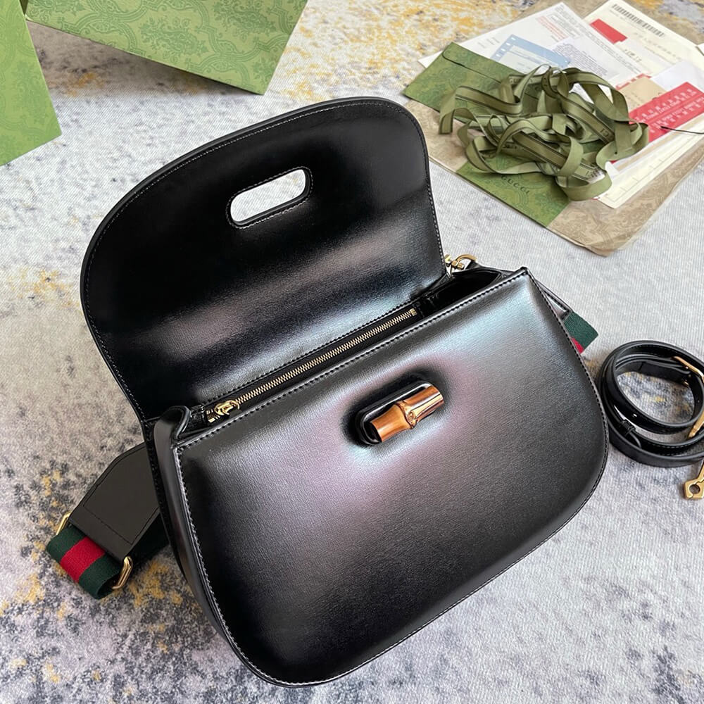 Gucci Bamboo 1947 Jumbo GG Small Top Handle Bag - Replica Luxury Bags™