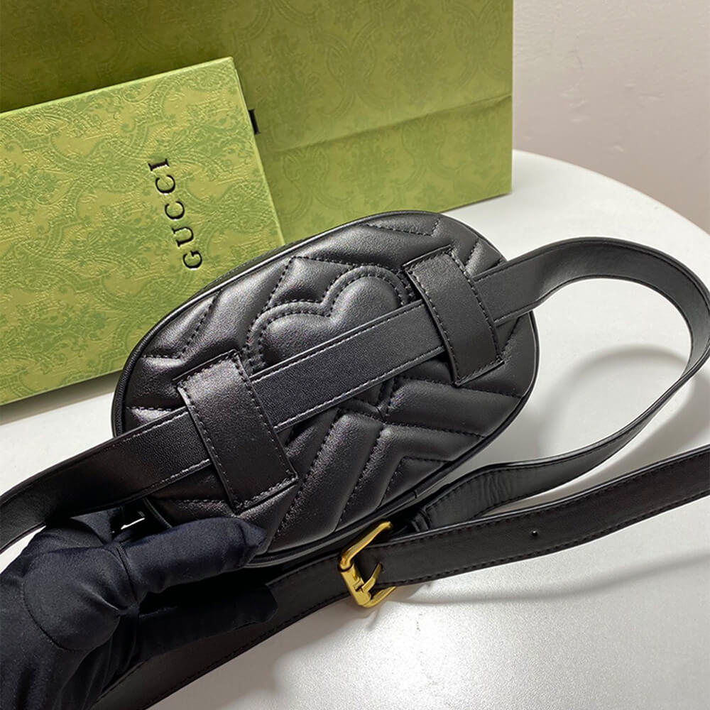 Gucci GG Marmont Quilted Leather Belt Bag - Replica Luxury Bags™