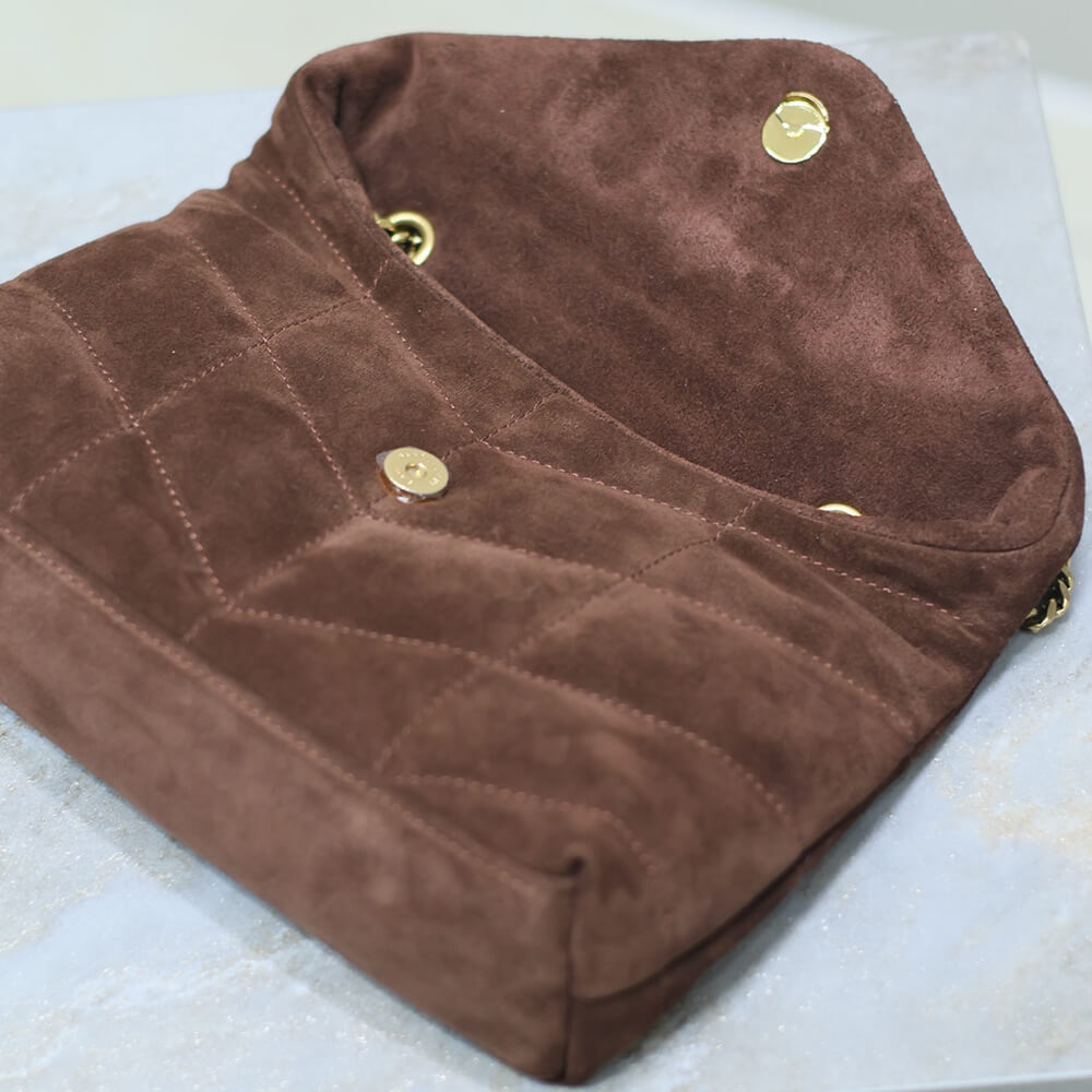 YSL Toy Puffer Bag in Suede - Replica Luxury Bags™