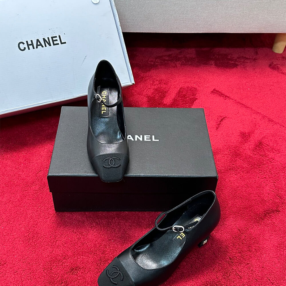 Chanel Mary Janes Heel Shoes - Replica Luxury Bags™