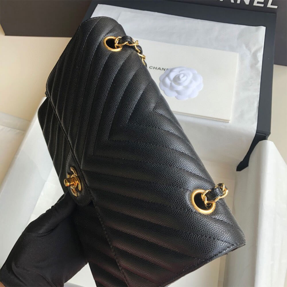 Chanel Classic Chevron Medium Flap Bag - Replica Luxury Bags™
