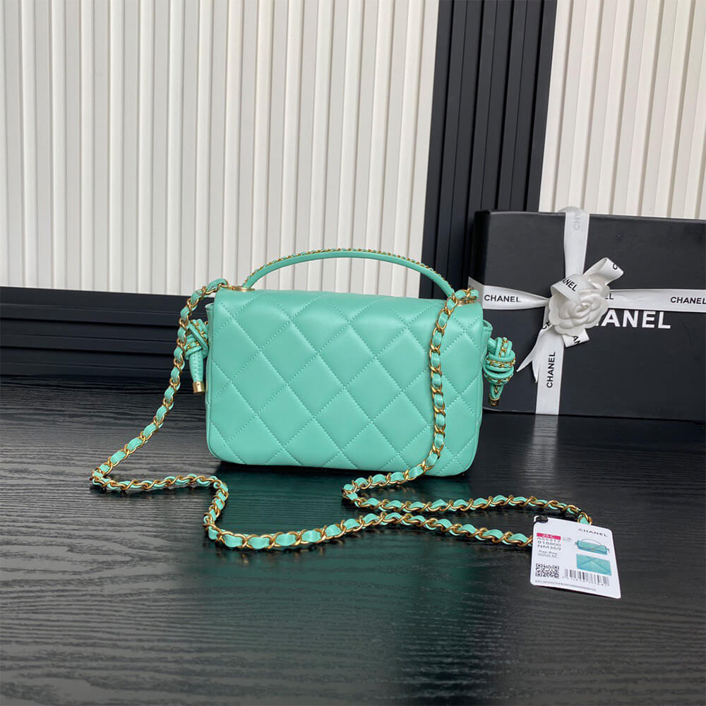 CHANEL Flap Bag with Top Handle - Replica Luxury Bags™