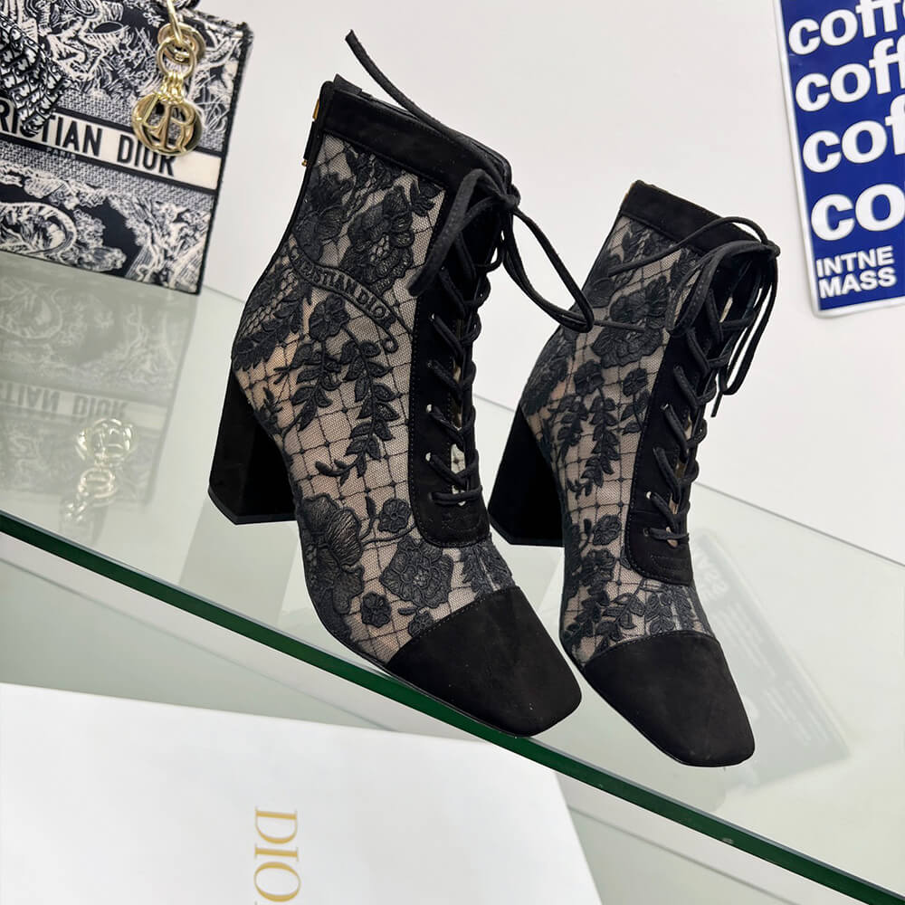 Dior Naughtily-D Heeled Ankle Boot Shoes - Replica Luxury Bags™