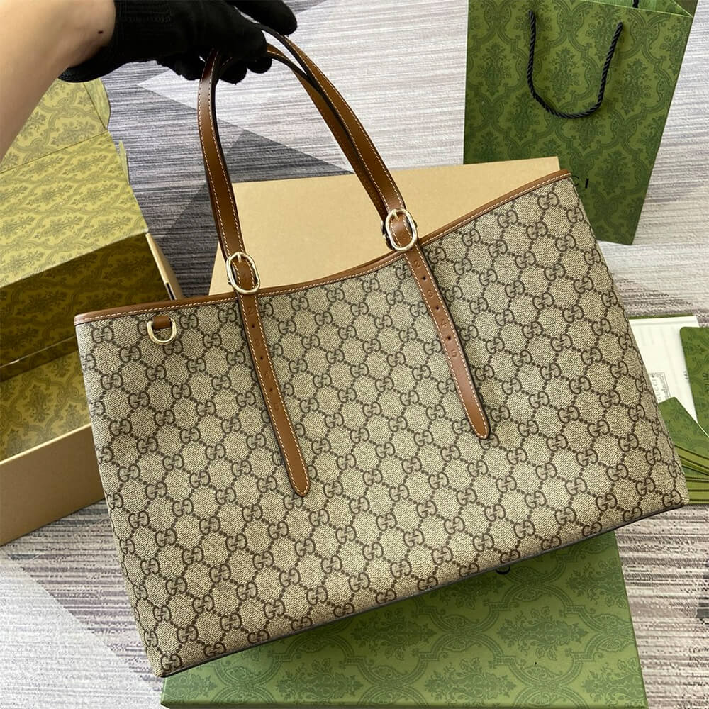 Gucci GG Emblem Large Tote Bag - Replica Luxury Bags™