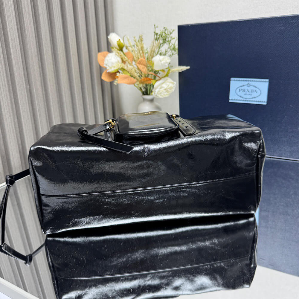 Prada Dangle Medium Leather Top Handle Bag - Replica Luxury Bags™